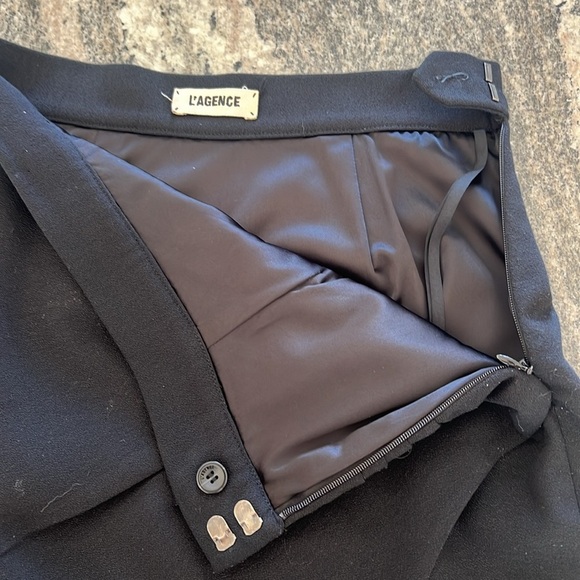 L'Agence pleated pencil skirt - Picture 6 of 8